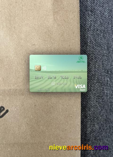 Mauritania Chinguitty Bank visa debit card photolook